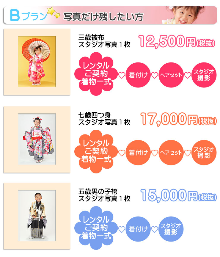 前撮り撮影Bプラン