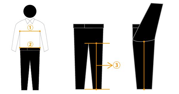 モーニングサイズ測り方